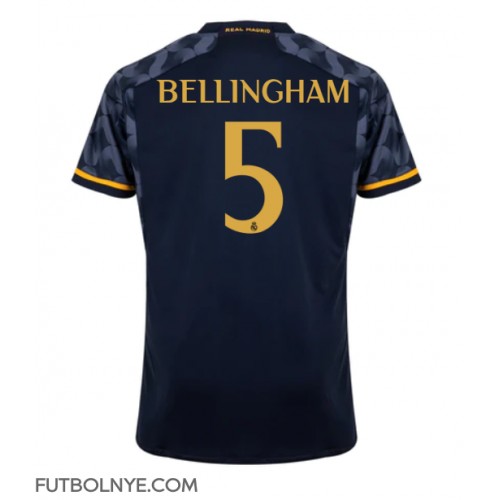 Camiseta Real Madrid Jude Bellingham #5 Visitante Equipación 2023-24 manga corta